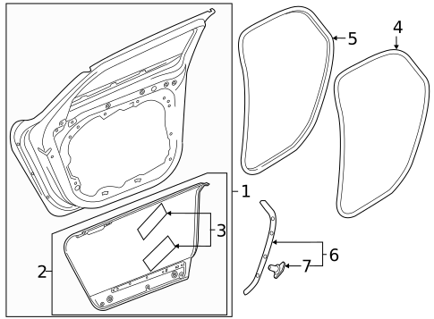 Door & Components for 2017 Volvo V90 Cross Country #1