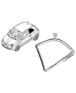 68753464AA - Glass: Quarter Window Glass, Left for Mopar Image