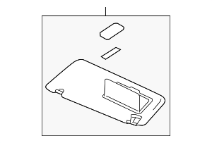 964011LA3D - : Sun-Visor for Nissan: Armada Image