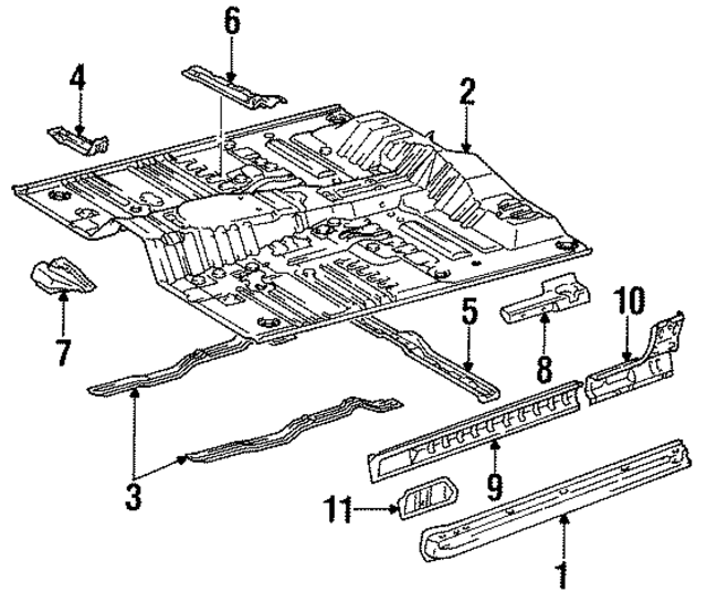 5765289119 - : Lower Cross-Member for Toyota Image