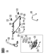 1BP02244AA - Cooling: Cooling Fan, Bproauto for Chrysler: 300 | Dodge: Challenger, Charger, Magnum Image