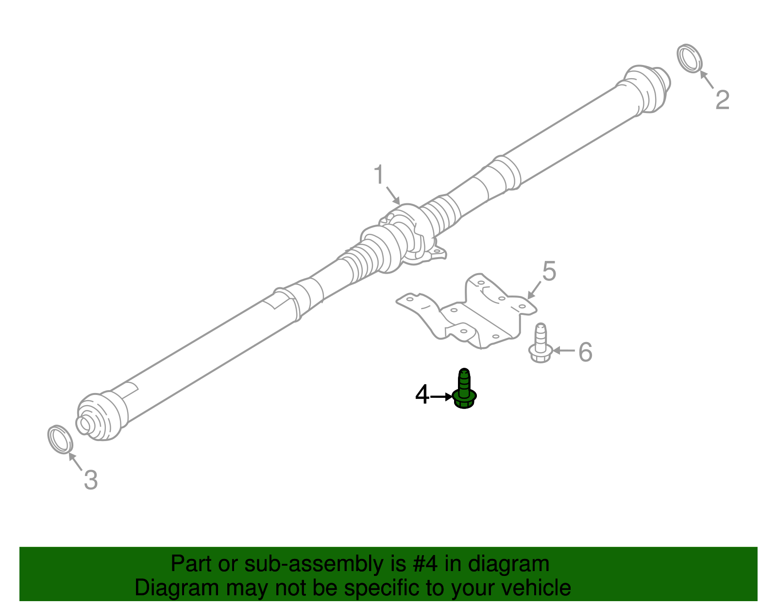 Drive Shaft Bolt - Porsche (N-107-419-01)