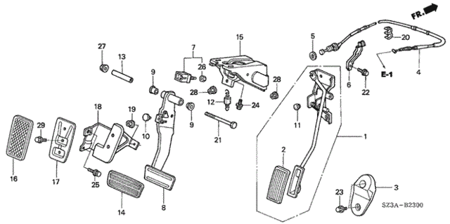 Pedal for 2004 Acura RL #0