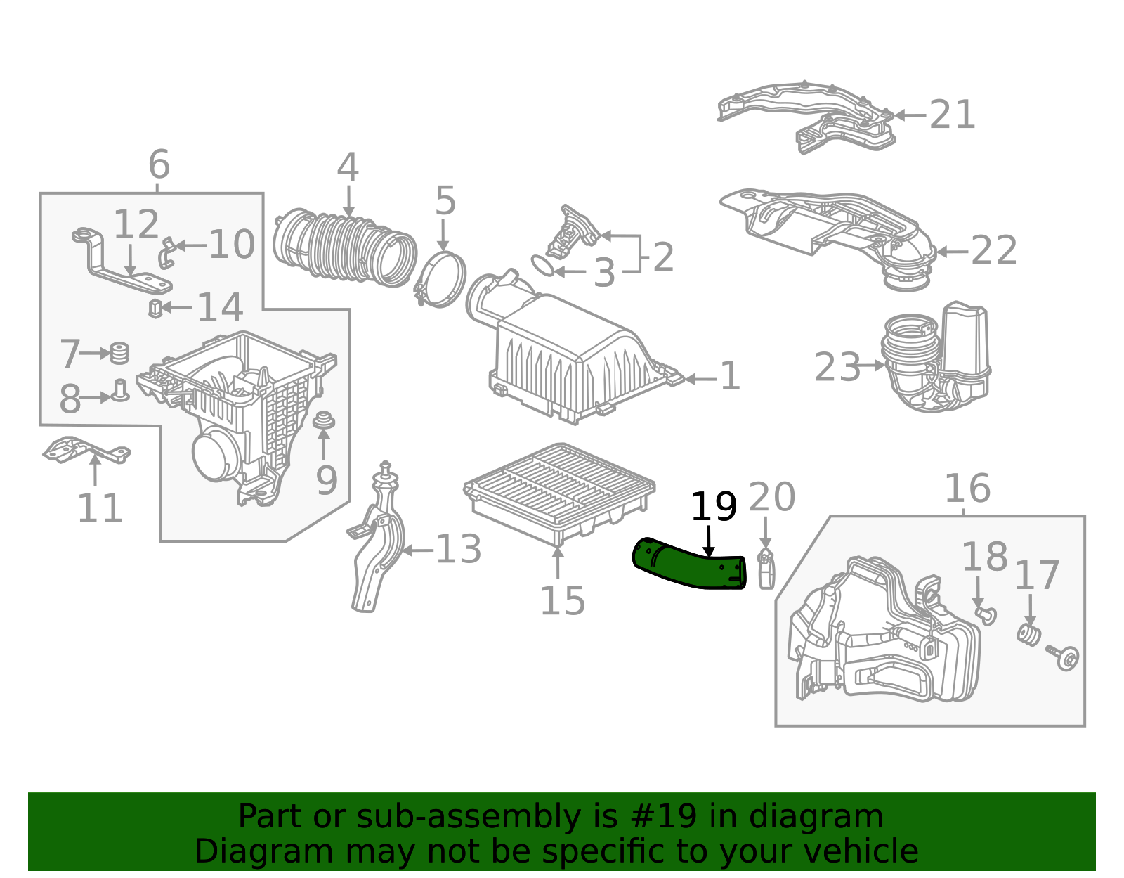 17225-64A-A00 - Engine Air Intake Hose 2022-2025 Honda | Honda Parts Online