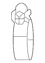 173156A0A01 - Engine: Air Tube Clamp for Honda: Accord, Civic Image