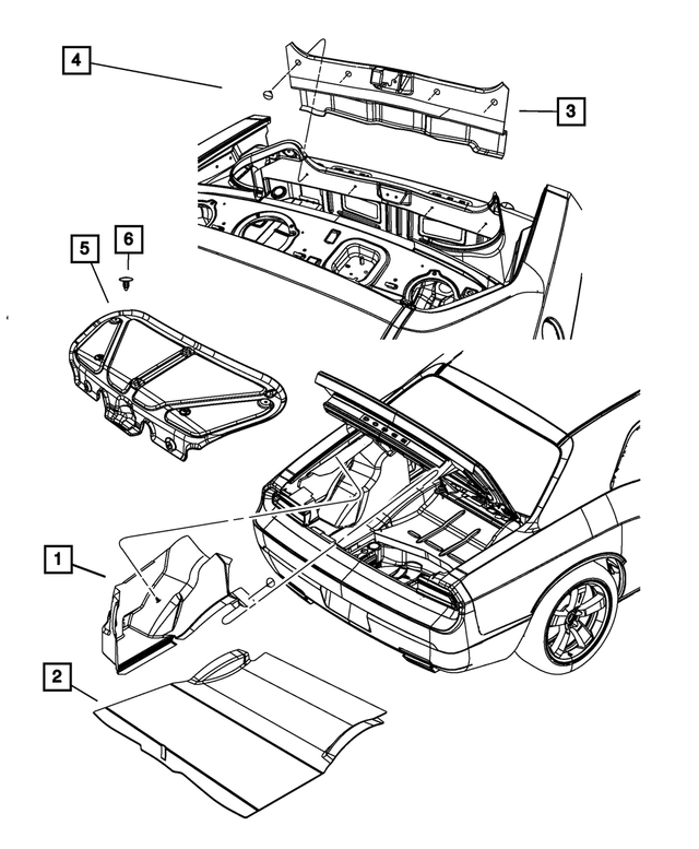 4662031AD - : Luggage Compartment Carpet, Left for Mopar Image