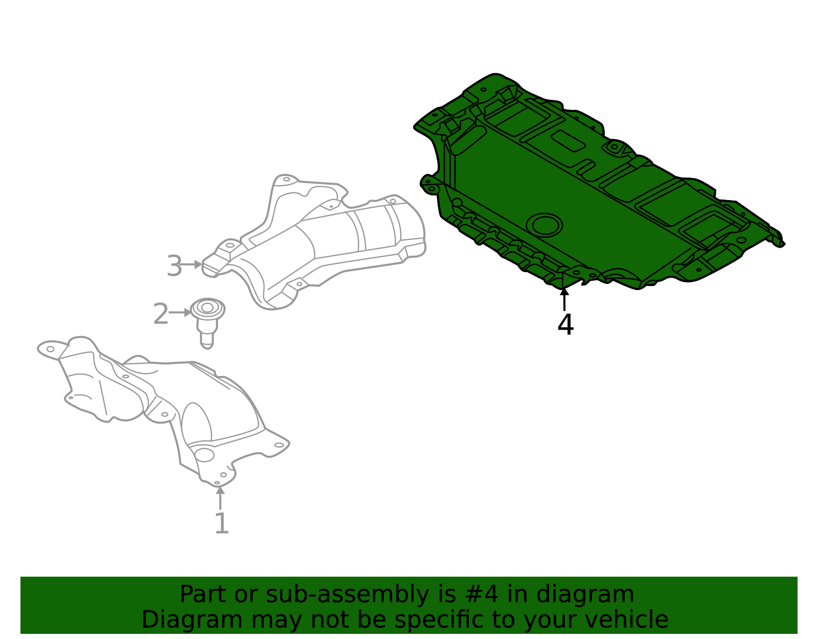 2018-2025 Volvo XC60 Floor Pan Heat Shield 32392090 | TascaParts.com