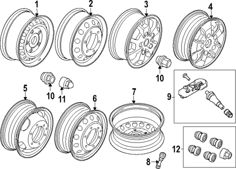 Wheels for 2024 Ford Transit-350 HD #0