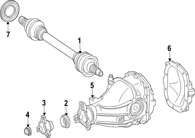 259970047 - Universals &amp; Rear Axle: Pinion Seal for Mercedes-Benz Image