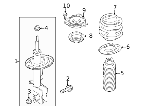 Struts & Components for 2011 Nissan Murano #0
