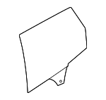 51355A32987 - Body: Door Glass for BMW Image