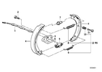 34411158421 - Brakes: Bowden Cable for BMW Image