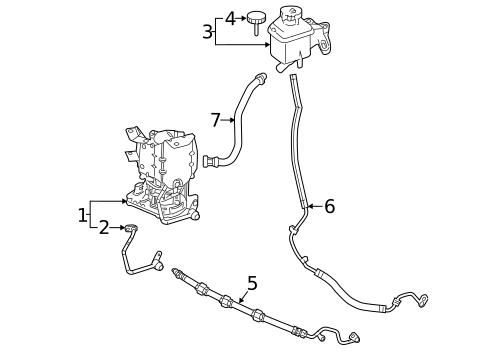 Pump & Hoses for 2014 Mercedes-Benz GLK250 #0