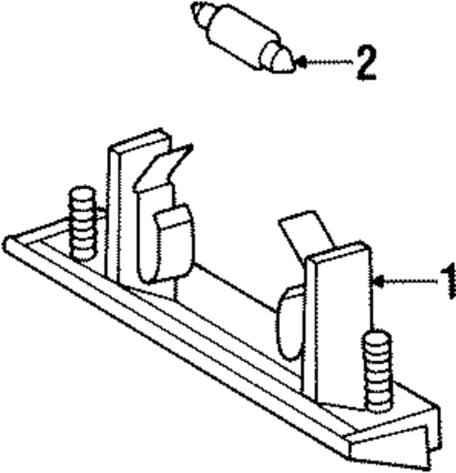 124820075664 - Electrical: License Lamp for Mercedes-Benz Image
