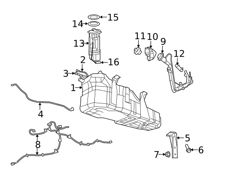 Fuel System Components for 2012 Jeep Liberty #0