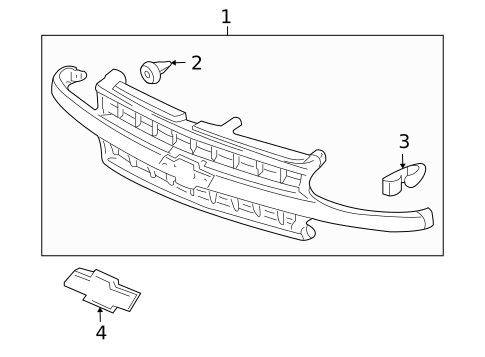 Grille & Components for 2004 Chevrolet Tahoe #0