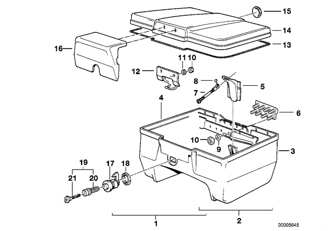 51252303682 - : Lock Cylinder With Key for BMW-Motorrad Image