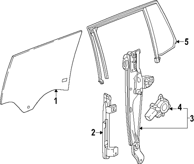 84798404 - : Part# 84798404 F (S)Weatherstrip for Buick: Enclave | Chevrolet: Traverse | GMC: Acadia Image