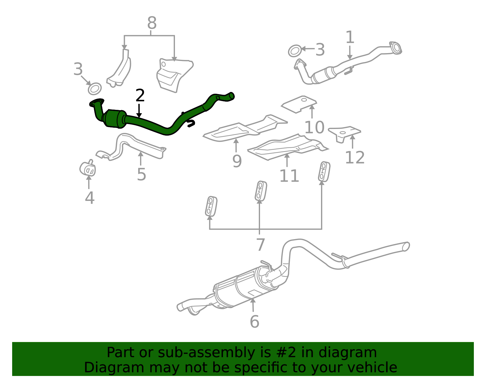 2009-2013 GM Converter & Pipe 19420119 | OEM Parts Online