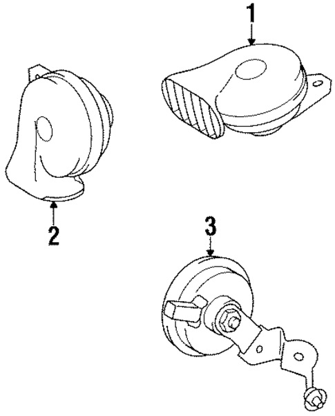 Horn for 1993 Lexus SC400 #0
