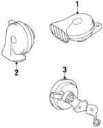 8651024030 - Electrical: Horn for Lexus: SC300, SC400 Image