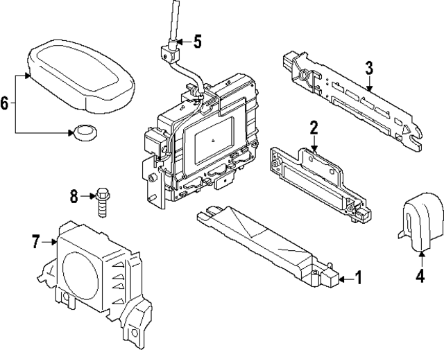 95460L2000 - : Keyless Entry Antenna for Hyundai Image