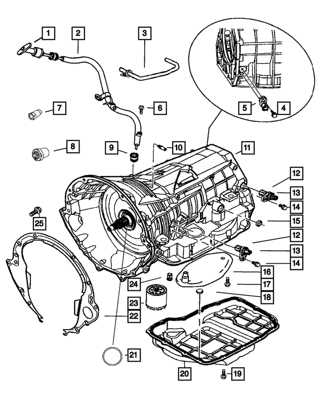 6101331 - Automatic Transmission Multi-Speed: Bolt, Mounting for Mopar Image