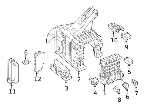 Fuse & Relay for 2018 Audi A3 Sportback e-tron #1