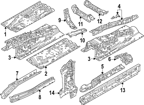 Floor & Rails for 2025 Mazda CX-70 #0