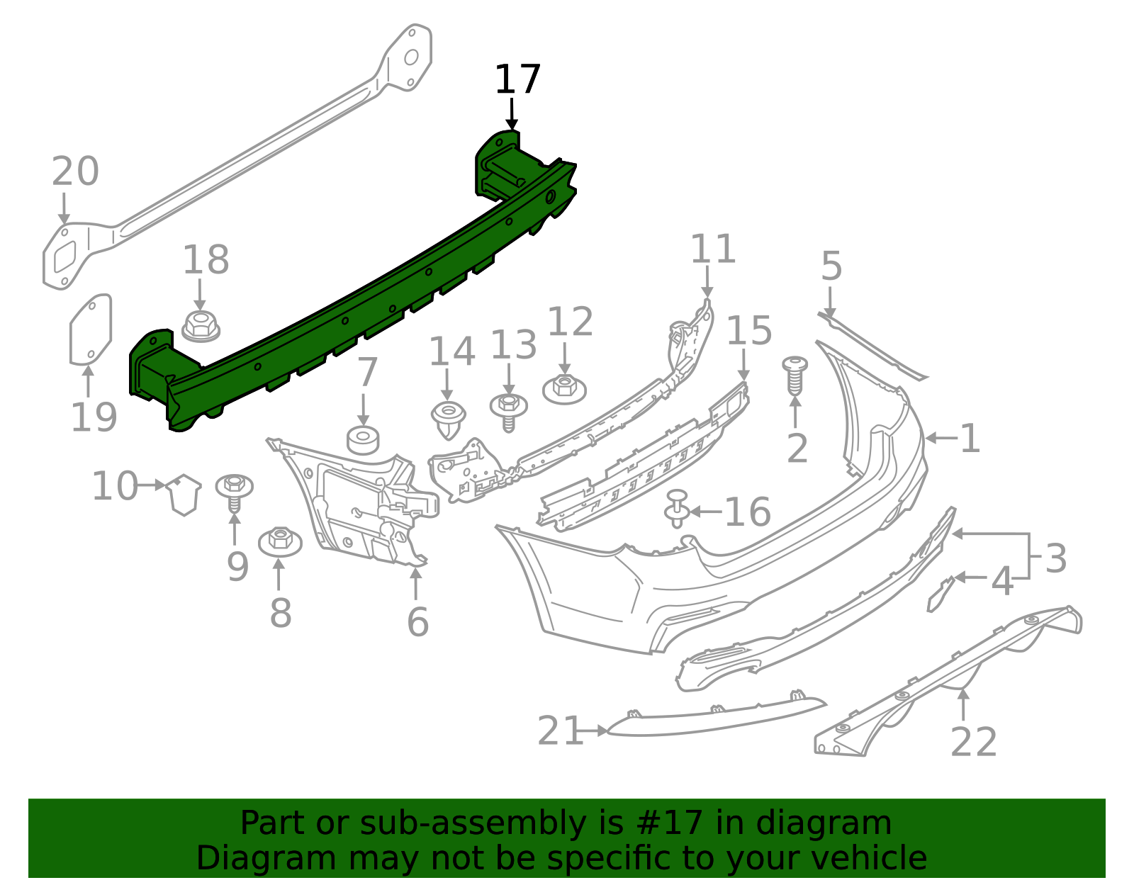 2018-2023 BMW | Impact Bar | 51127387335 | BMW OEM Parts Store