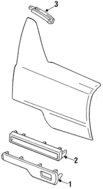 12373153 - Body: Body Side Molding for Cadillac: DeVille Image