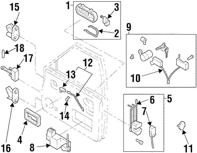 8978172710 - : Handle, Outside for Acura Image