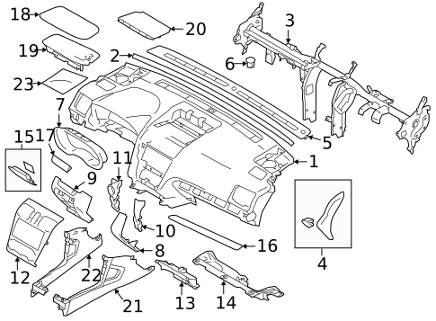 Instrument Panel for 2018 Subaru Forester #0