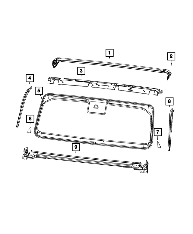 68433233AC - Glass: Windshield for Mopar Image image
