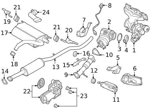 Brackets, Flanges & Hangers for 2017 Volvo S60 Cross Country #0