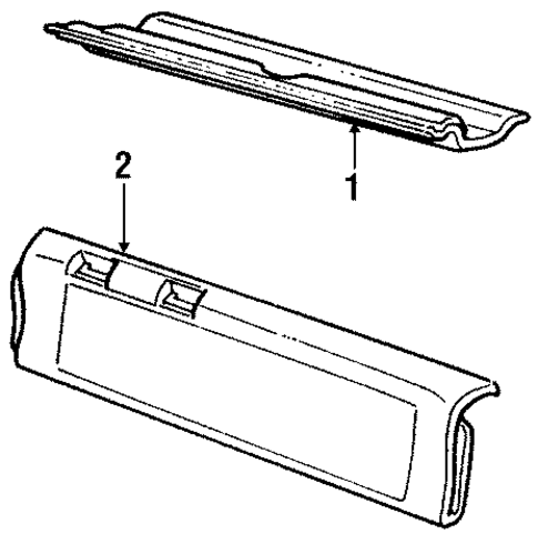 Interior Trim - Tail Gate for 1995 Chevrolet Caprice #0