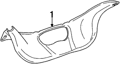 Interior Trim - Trunk for 1996 Ford Taurus #0