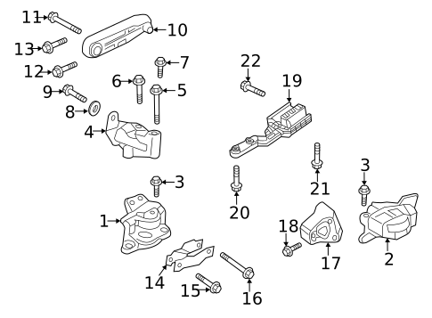 Engine & Trans Mounting for 2023 Volvo XC90 #1