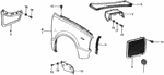 60842659000Z - : Cover, Front Bulkhead for Honda Image