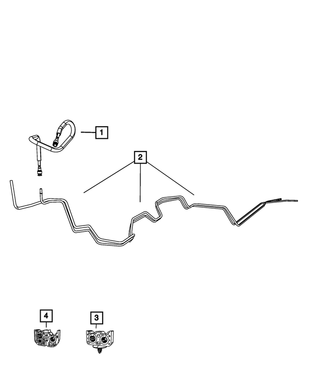 68048873AJ - Fuel: Fuel Supply And Vapor Line Bundle for Mopar Image image