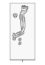 977612W801 - HVAC: Front AC Tube for Hyundai Image