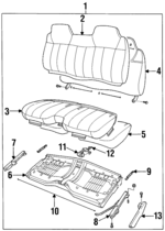 8124707160 - : Seat Back Cover for Isuzu Image