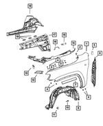 6503193 - Body Sheet Metal Except Doors: Hex Head Bolt And Coned Washer for Mopar Image