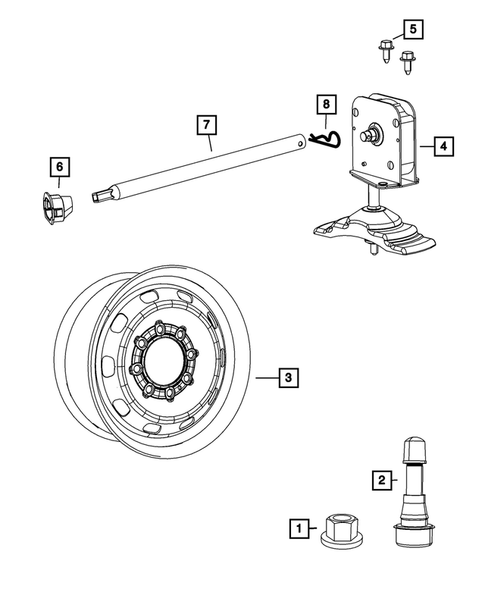 Wheel Spare for 2011 Ram 2500 #0