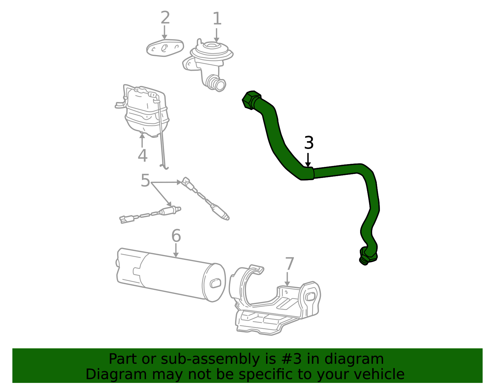 Genuine Ford EGR Valve Tube 4L8Z-9D477-CA - OEM Replacement For Exhaust Manifold Connection - View #11