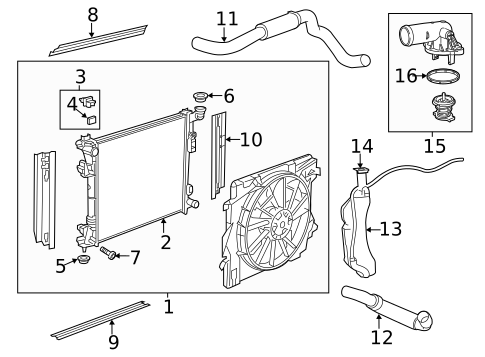 Radiator & Components for 2011 Volkswagen Routan #0