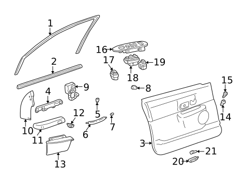 Front Door for 2004 Lincoln Town Car #1