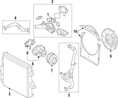 Radiator & Components for 2006 Land Rover LR3 #1