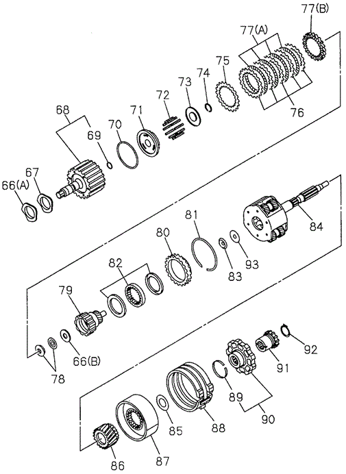 AT Multiple Disk Clutch for 1997 Acura SLX #0