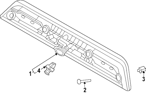 High Mounted Stop Lamp for 2024 Ford F-150 #0